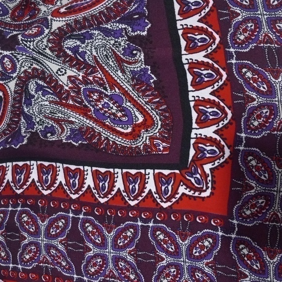 Express Red and Purple Paisley Graphic Print Camisole Tank Top - Picture 11 of 13